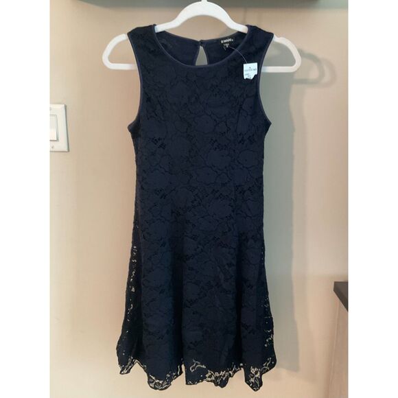Zunie Other - Zunie - Fit and Flare - Navy Blue - Lace Dress - Brand New!